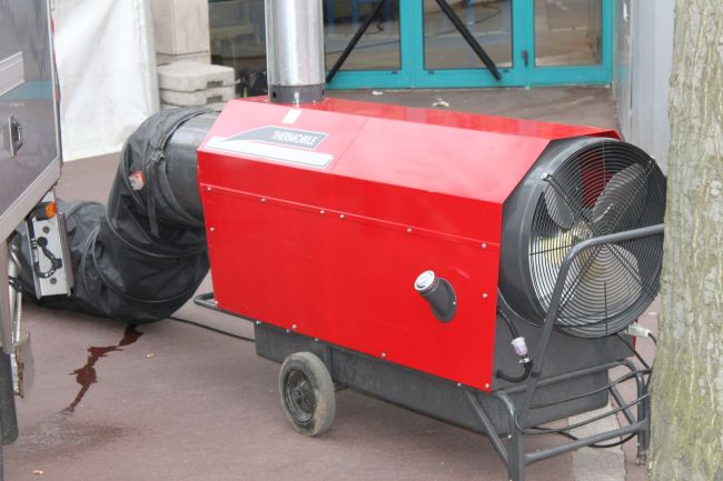 Chauffage mobile au fuel, canon a air chaud à Rouen en Normandie